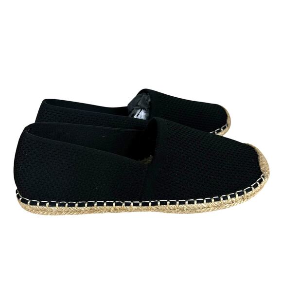 Eileen Fisher Live Slip On Espadrill Black Flats Women's Sz 7.5 New Without Box - Picture 2 of 8
